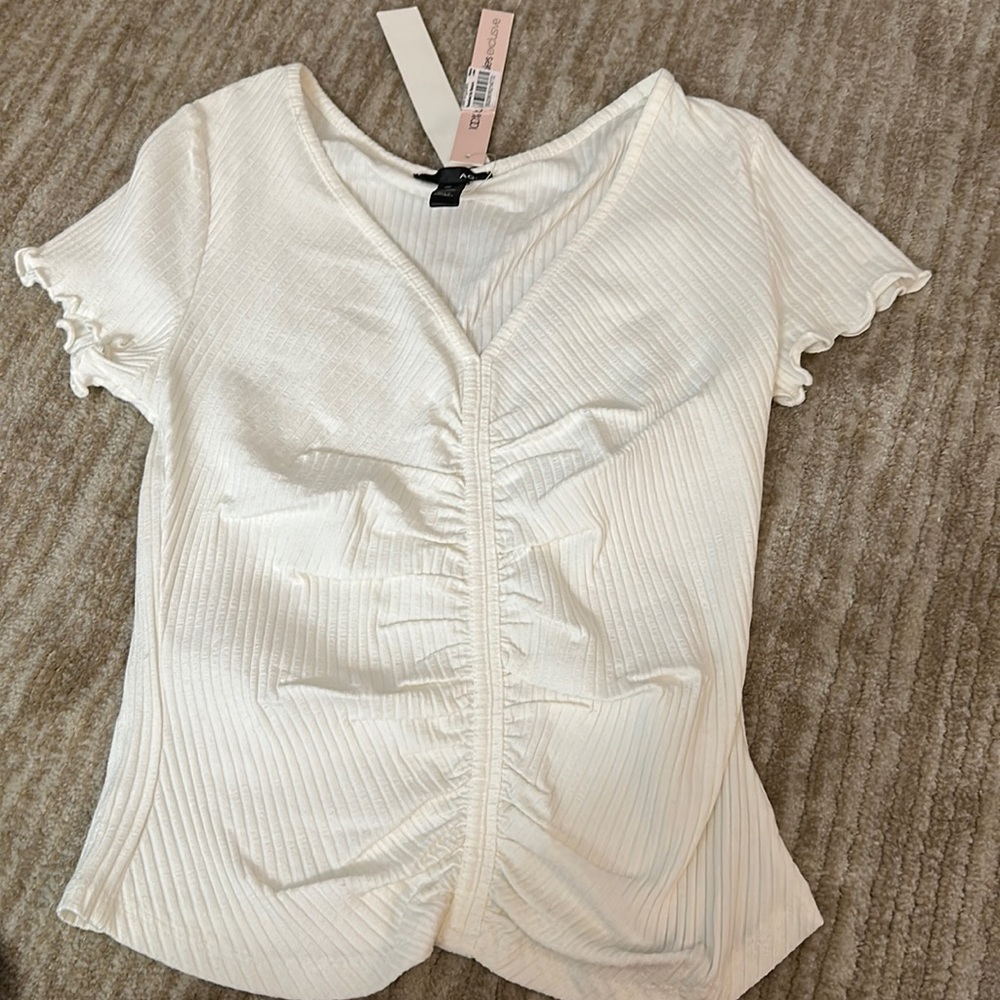 AQUA cropped shirt